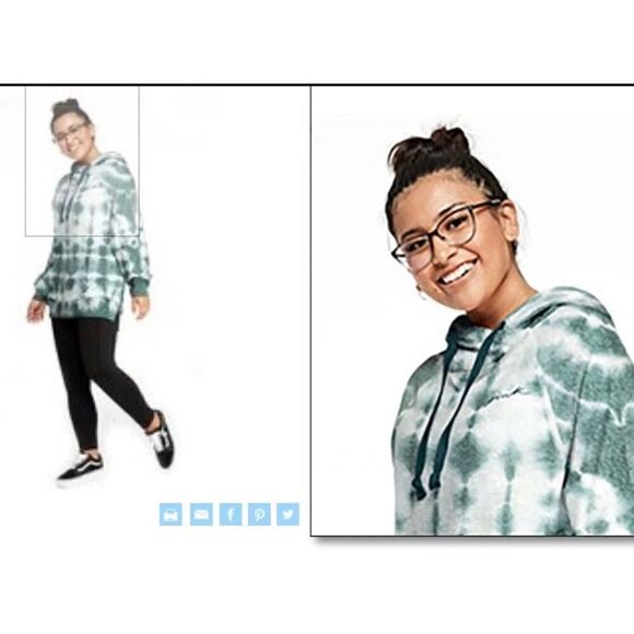 VS Pink Vintage Tie Dye Pullover Hoodie - Picture 1 of 11